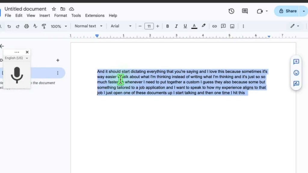 _How to Use Google Docs Voice Typing (Used in Job Search)
