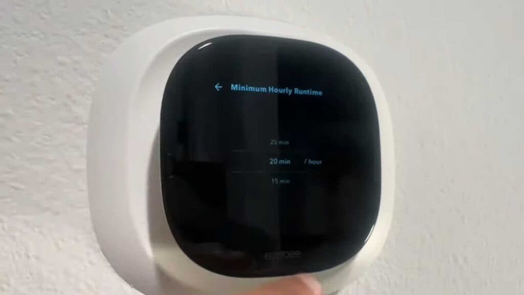 How to Set Your Ecobee Minimum Fan Runtime