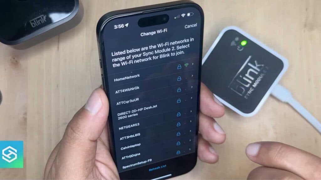 change the Blink Camera WiFI Network