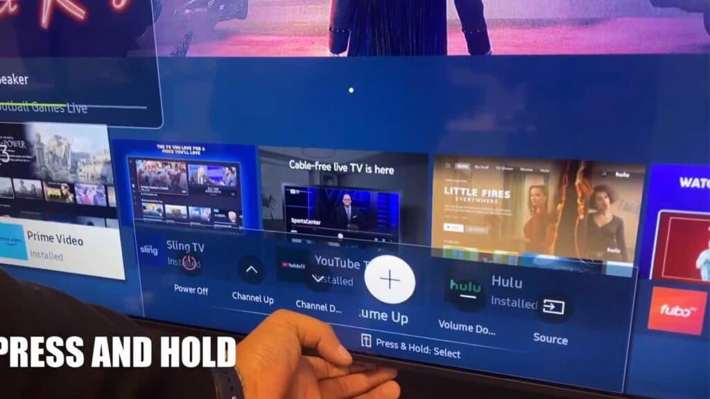 How to use a Samsung TV with no remote (turn on, turn off and change channels)